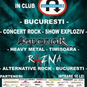 Concert Sanctuar si Razna in Club Underworld