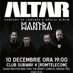 Concert lansare album Altar si Infected Rain alaturi de The Dignity Complex si Masked Toys in Subway 4