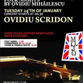 Concert Ovidiu Scridon in Mojo Club