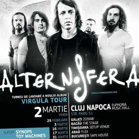 Concert Alternosfera in Euphoria Music Hall din Cluj-Napoca alaturi de Synops si Toy Machines