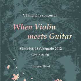 Concert When Violin meets Guitar in Ageless Club