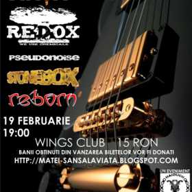 Sansa la viata cu Redox, Pseudonoise, Stonebox si Reborn in Wings Club