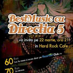 Concert Directia 5 in Hard Rock Cafe din Bucuresti