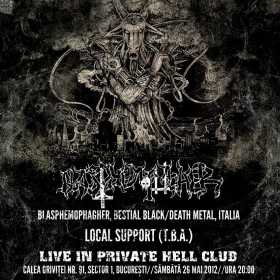 Concert Blasphemophagher in Private Hell Club din Bucuresti