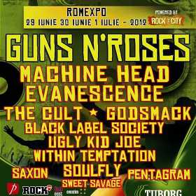 GUNS N'ROSES sustine un recital de peste doua ore la Tuborg Green Fest powered by Rock the City