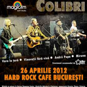 Pasarea Colibri in Hard Rock Cafe: doua categorii de bilete sunt sold-out