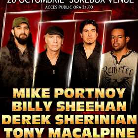 THE PROGRESSIVE-ROCK DREAM TEAM - Mike Portnoy, Billy Sheehan, Tony MacAlpine, Derek Sherinian in Jukebox Venue