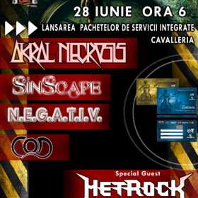 Concert Metrock, COD, SinScape, N.E.G.A.T.I.V. si Akral Necrosis la Ageless Club