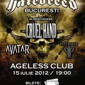 Trupele AVATAR si PSYCHOGOD in line-up final pentru concertul HATEBREED din Ageless Club