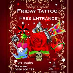 Friday Tattoo in club Chat Noir