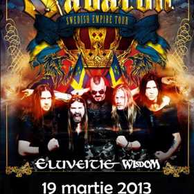 Concert Sabaton, Eluveitie si Wisdom in club The Silver Church