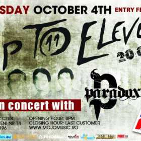 Concert Up To Eleven si Paradox in Mojo Music Club