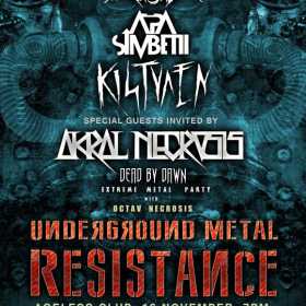 Akral Necrosis, Kistvaen, Apa Simbetii si SpineCrusher la Underground Metal Resistance in club Ageless