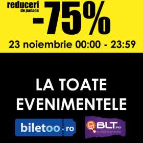 Black Friday vine cu reduceri la biletele de concert