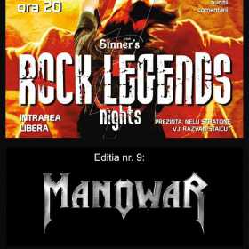 Manowar la Rock Legends Nights in Sinners Club