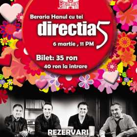 Concert Directia 5 in Beraria Hanul cu Tei