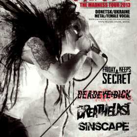 Concert Jinjer, Friday Keeps A Secret, Deadeye Dick, Breathelast si Sinscape in Ageless Club