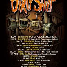 Dirty Shirt intr-o formula inedita pentru Romanian Freak Show Tour