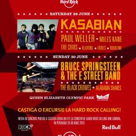 Hard Rock Cafe te trimite la festivalul Hard Rock Calling din Londra