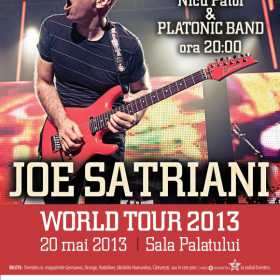 Concertul Joe Satriani este sold out, afla cine va canta in deschidere