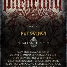 Turneul Unearthly - Baptizing Europe In Blood Tour in Romania si Bulgaria