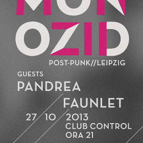 Concert Monozid, Faunlet si Pandrea in Club Control