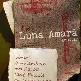 Concert acustic Luna Amara in Puzzle Club din Bucuresti