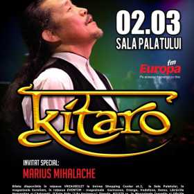 Kitaro il invita pe Marius Mihalache sa cante in deschiderea concertului de la Sala Palatului