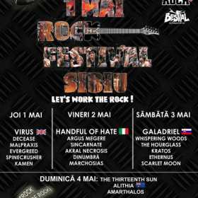 Festivalul '1 Mai Rock' confirmat la Sibiu pentru perioada 1-4 mai 2014