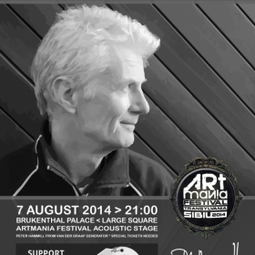 Concert Peter Hammill la Palatul Brukenthal din Piata Mare, Sibiu