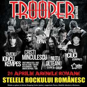 Trooper te trimite, timp de un an, la cele mai mari concerte rock din Bucuresti!