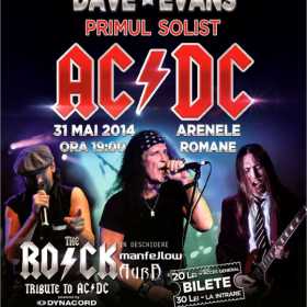 Concert Dave Evans, The R.O.C.K., Manfellow si Aura la Arenele Romane