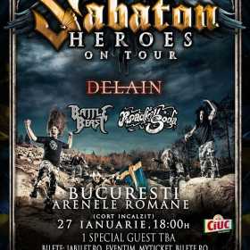 Concert Sabaton, Delain, Battle Beast si Roadkill Soda la Arenele Romane din Bucuresti