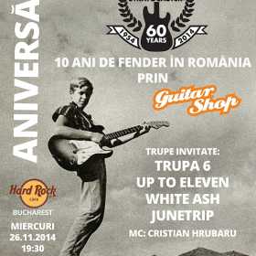 Concert Junetrip, White Ash, Up To Eleven si Trupa 6 la Hard Rock Cafe