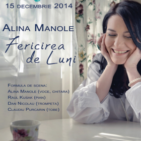 Eveniment gurmand cu concert folk-jazz Alina Manole