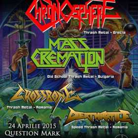 Program concerte Chronoshpere, Deathrattle, Crossbone & Mass Cremation in Question Mark