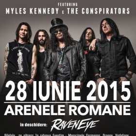 Trupa Raven Eye canta in deschidere la Slash ft. Myles Kennedy & The Conspirators