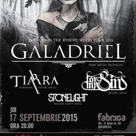 Joi la Fabrica: Galadriel, Tiarra, Stonelight si For My Sins - 4 formatii, 4 motive sa vii la concert!