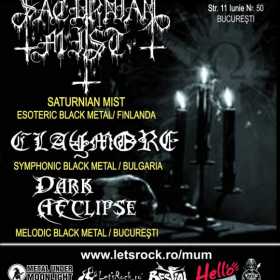 Claymore si Dark Aeclipse anunta un show inedit in deschiderea concertului Saturnian Mist