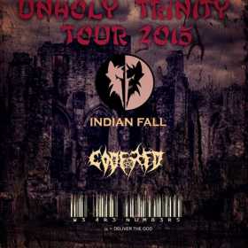 Concert INDIAN FALL, CODERED si W3 4R3 NUM83R5 - Unholy Trinity Tour 2015 - Club Fabrica