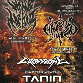 WOMB OF MAGGOTS, Chaos Undivided, Crossbone, Tanin (Metal Under Moonlight LV, 11.12.2015)