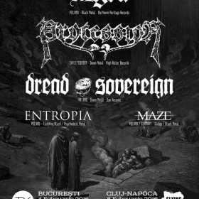 Concertul Mgla, Procession, Dread Sovereign, Entropia si Maze de la Bucuresti se muta la TY Event Hall