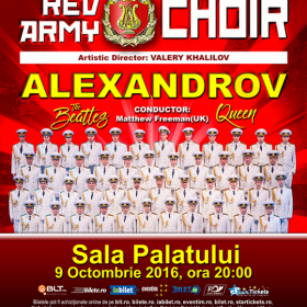 Concert extraordinar Corul Alexandrov - Red Army Choir la Sala Palatului din Bucuresti