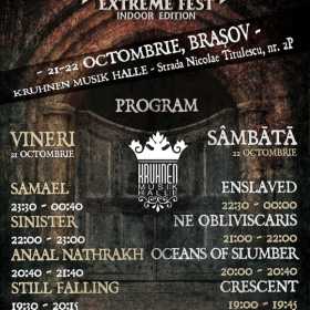 Programul Rockstadt Extreme Fest - Indoor Edition