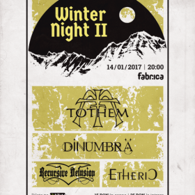 Concert Tothem, Dinumbra, Recursive Delusion, Etheric in Club Fabrica