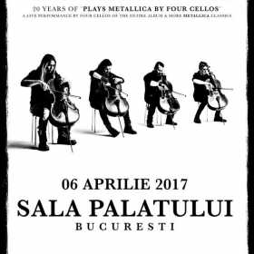 Ultimele zile de bilete la oferta earlybird la 'Apocalyptica plays Metallica la Sala Palatului'