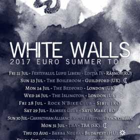 Patru show-uri noi si inca o tara vizitata de White Walls in turneul European ce incepe saptamana viitoare!