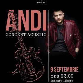 Concert acustic ANDI pe terasa Hard Rock Cafe