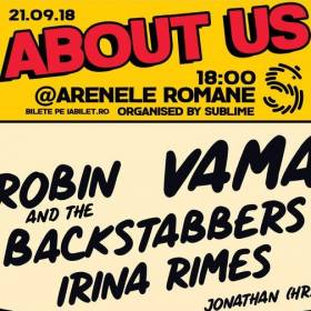 Concert Vama, Robin and the Backstabbers și Irina Rimes la Arenele Romane, București