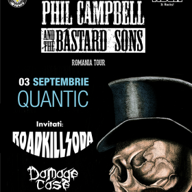 Programul concertului Phil Campbell and The Bastard Sons din această seară la Club Quantic, București